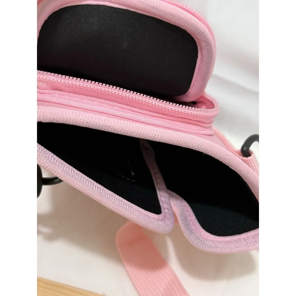 Water Bottle Carry Bag Sleeve Holder with‎ Strap and Phone Pockets & Cards Pink